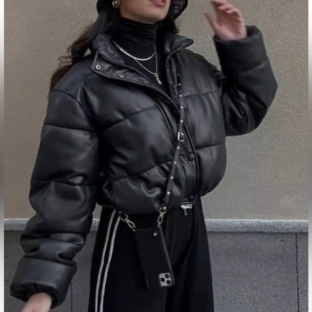 Zara Black Puffer Jacket